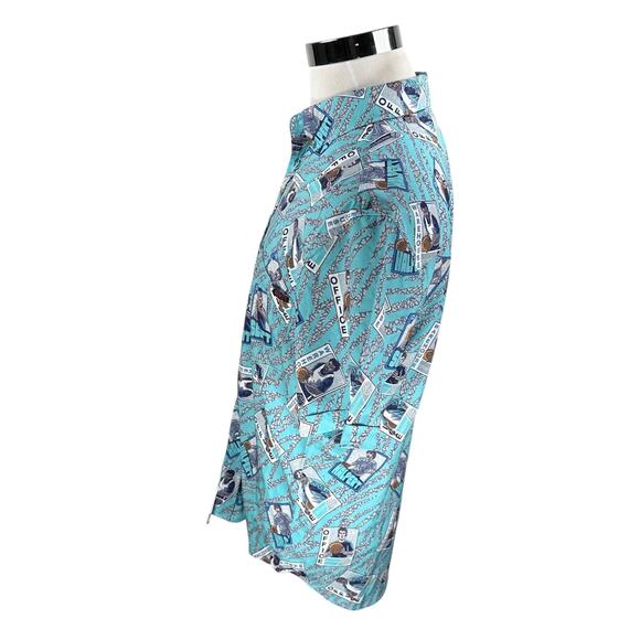 RSVLTS x The Office Series 5 Basketball Cards Shirt Mens Medium Blue Button New - Picture 5 of 11